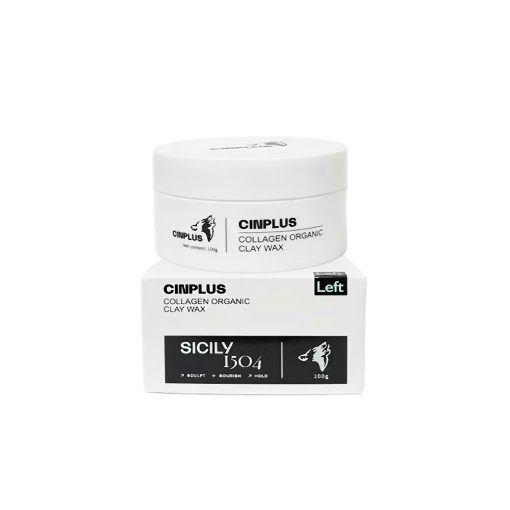 Sáp vuốt tóc Cinplus Sicily Clay Wax Left, sáp Cinplus Trắng 100G